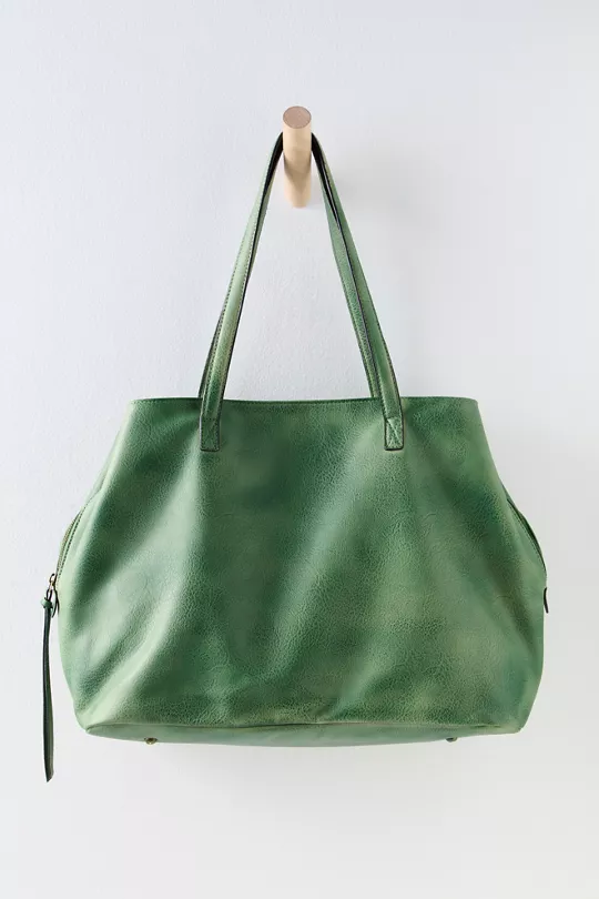 Vegan Leather Tote Bag for Work