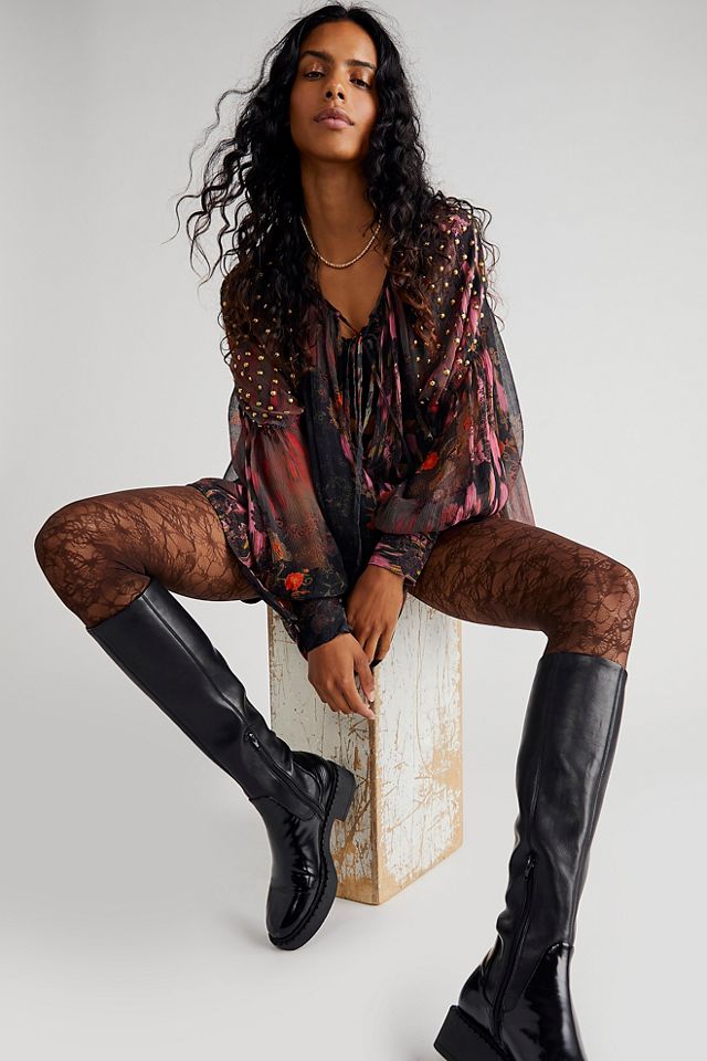 Butterfly Lace Tights #2