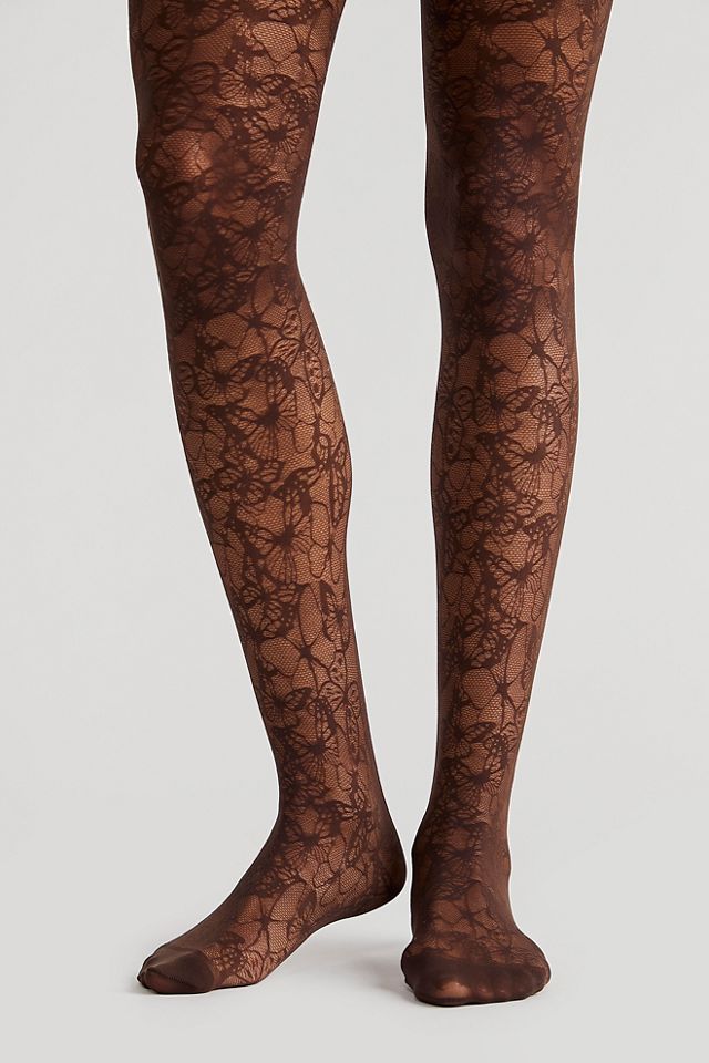 Free People Butterfly Lace Tights - ShopStyle Hosiery