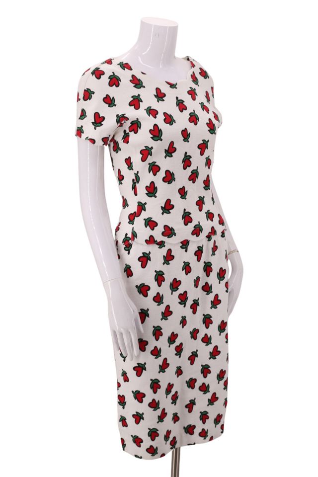 1980s Heart Flower Cotton Dress Selected By Ritual Vintage #1