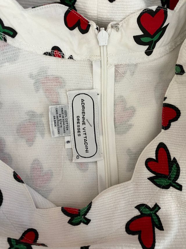 1980s Heart Flower Cotton Dress Selected By Ritual Vintage #3