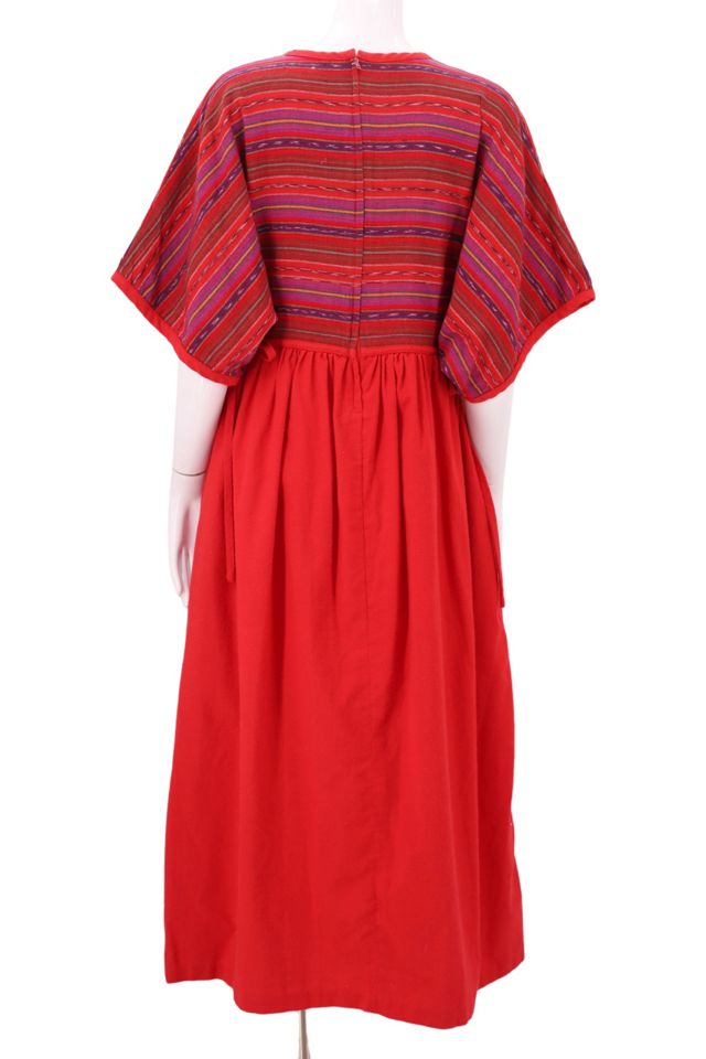 1980s Ikat Print Peasant Dress Selected By Ritual Vintage #2