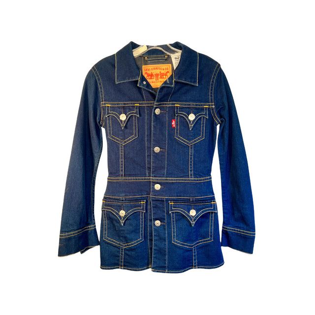 sandaler kunst Hændelse, begivenhed Well Worn Art Vintage Denim Levis Four Pocket Jacket | Free People