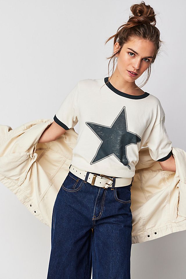 Classic Star Oversized Ringer Tee | Free People