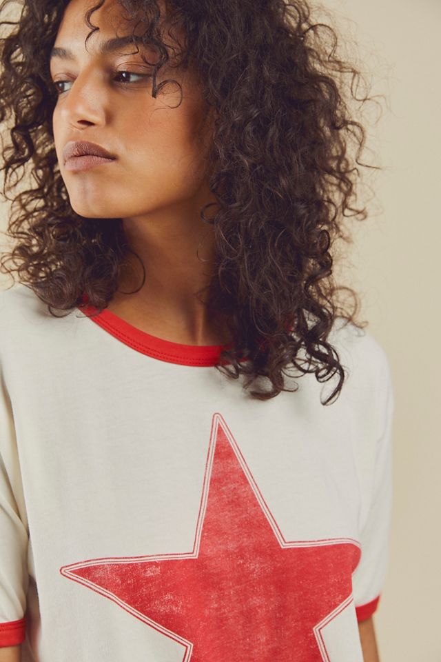 Free People Classic Star Oversized Ringer Tee. 4