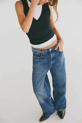 Jeans amples à taille basse AGOLDE