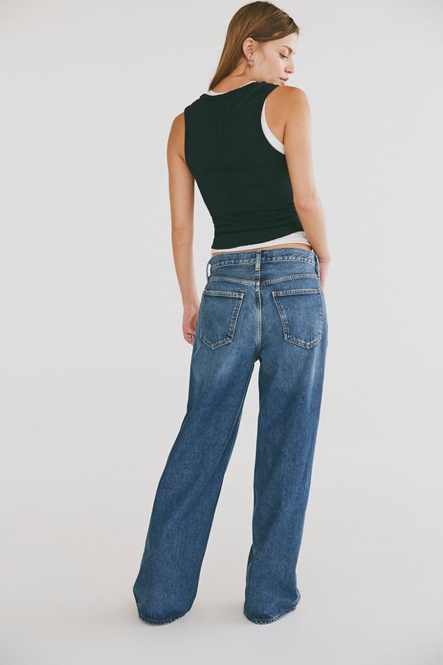AGOLDE Low-Rise Baggy Jeans | Puddle Jeans | Free People