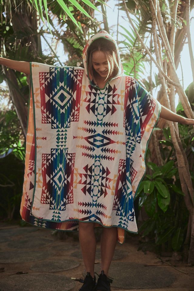 Pendleton Jacquard Hooded Towel Free People