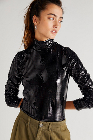 Anna Sui Quadrophenia Sequin Turtleneck | Free People UK