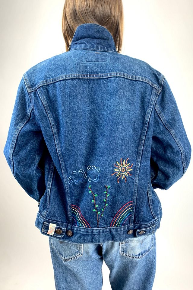 Embroidered levis shop jacket