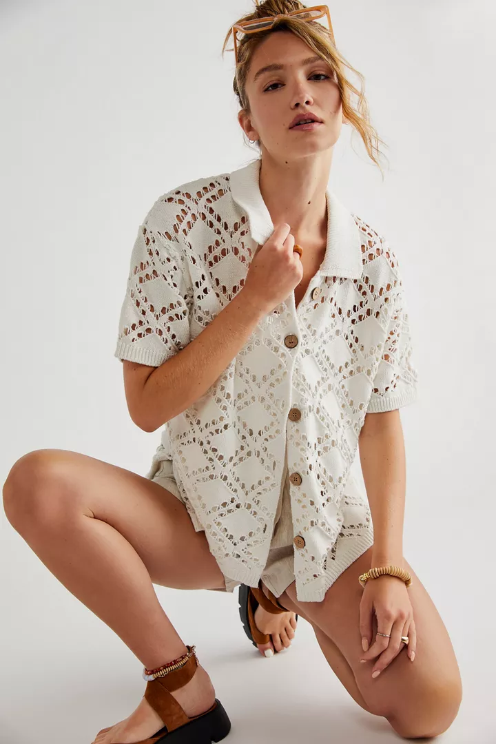 Free People Emily Fauxchet Cardigan