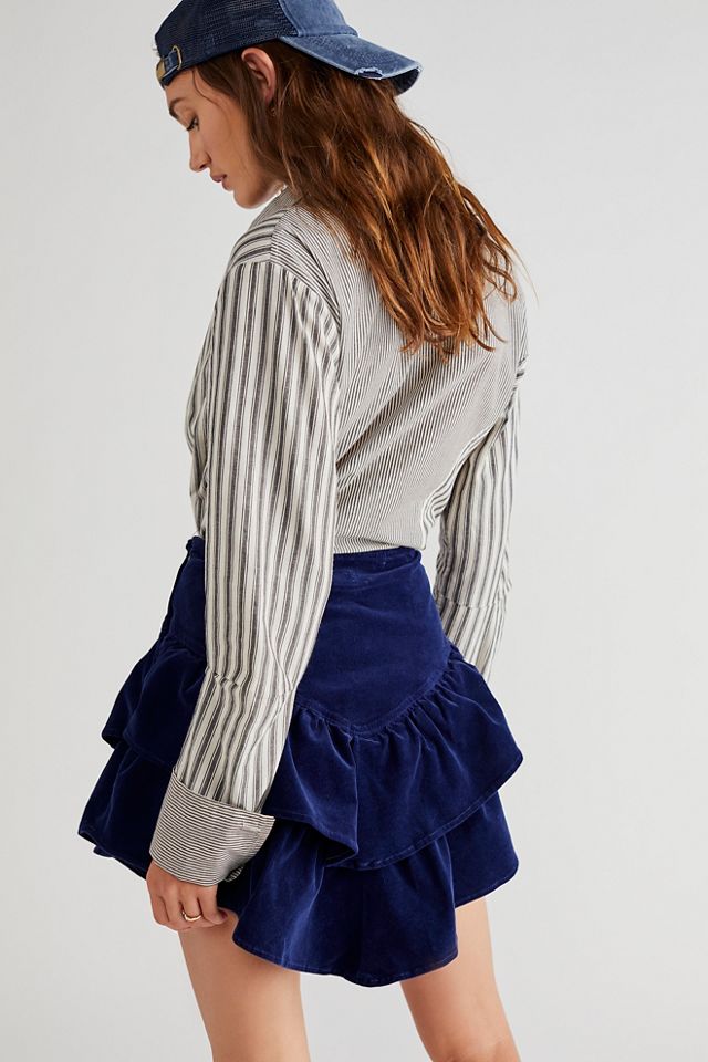 MOTHER Ruffle Mini Skirt #1