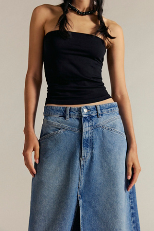 We The Free Come As You Are Denim Maxi Skirt