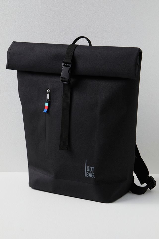 Got Bag Rolltop Lite Monochrome Black Backpack