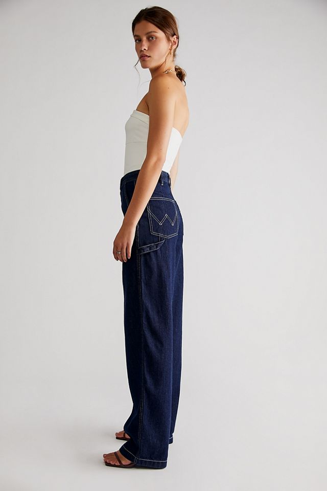 Free People Wrangler Casey Jones Carpenter Barrel Jeans. 4