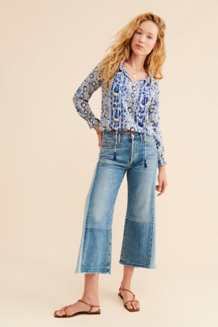 Beachgold Riley Floral Blouse | Free People