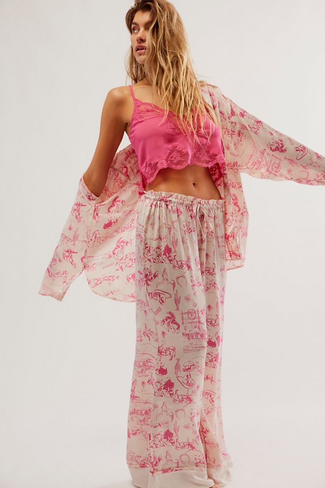 Free People Dreamy Days Solid Pajama Set - FS  Long sleeve tops, Pajama  set, Oversized silhouette