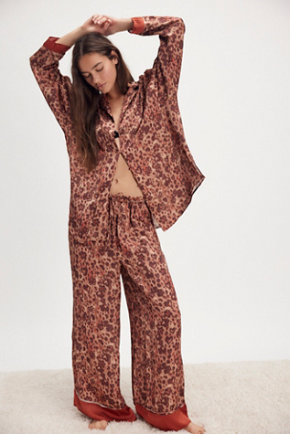 Dreamy Days Pyjama Set By Intimately At Free People In Natural Combo, Size: Medium