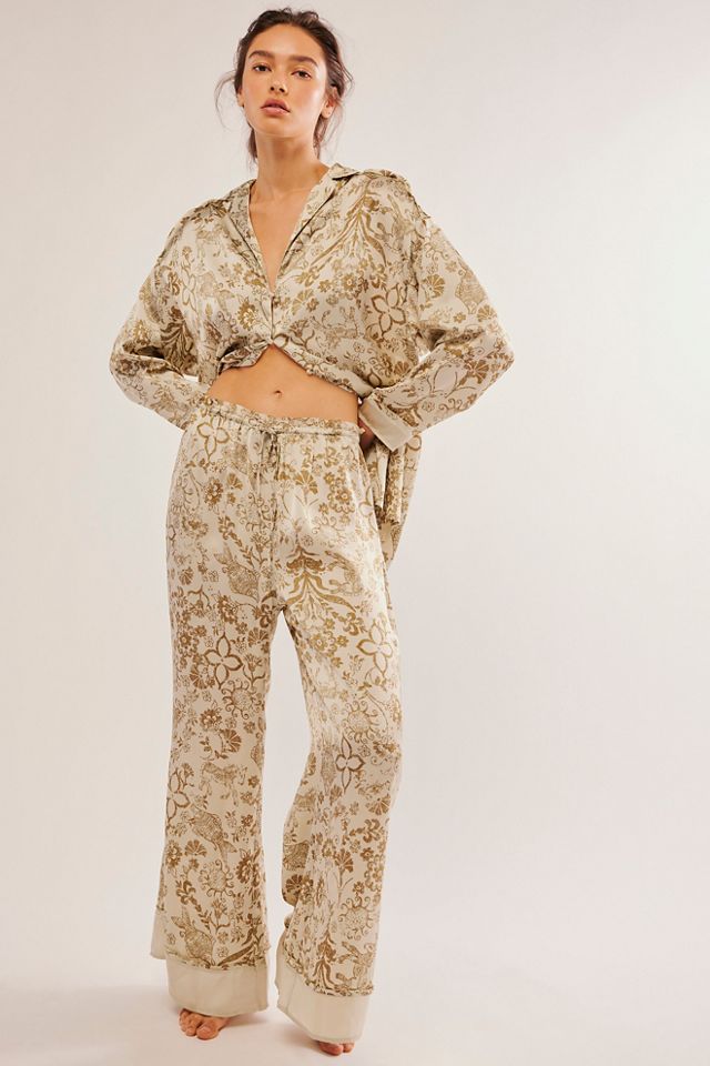 FREE PEOPLE Intimately - Dreamy Days Solid PJ Set in Ivory