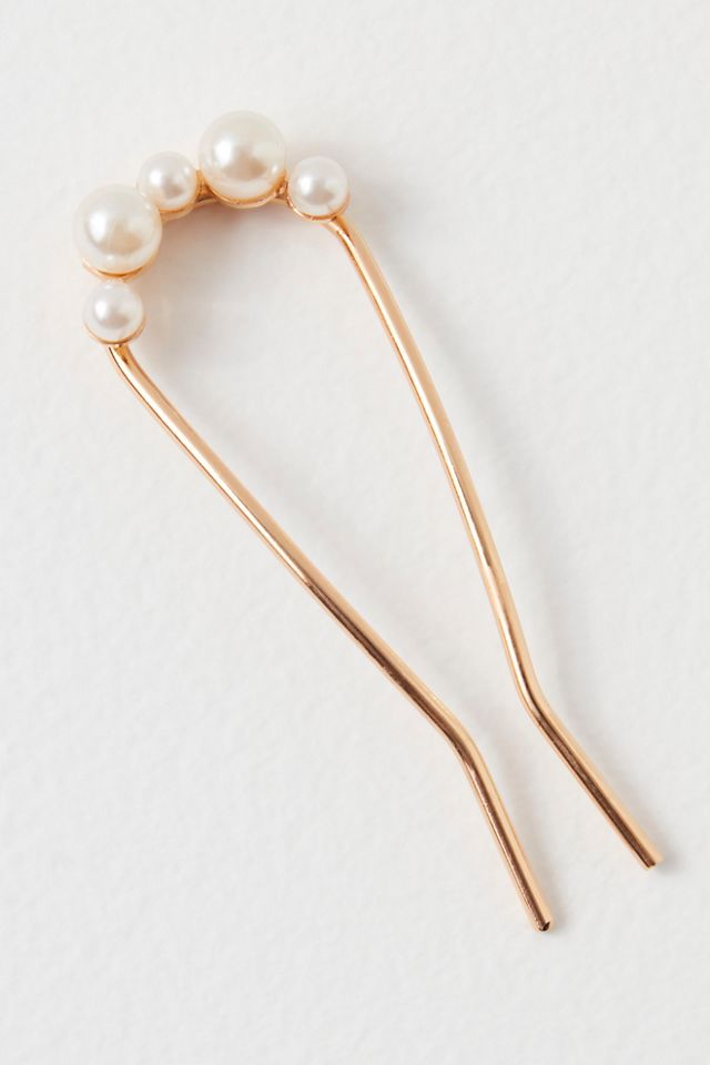 Pretty Pearl Metal Hair Pin #2