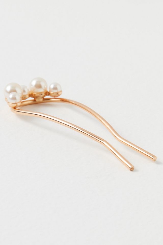 Pretty Pearl Metal Hair Pin #3