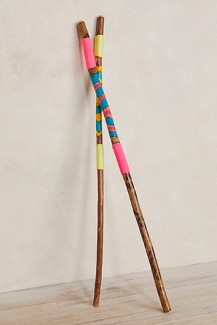 Artisan Hiking Stick by Journey Stick Co. at Free People, Yellow