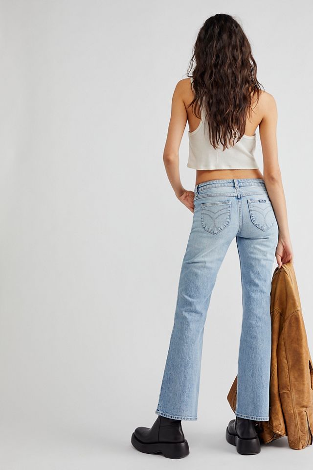 Jeans évasé coupe slim et taille basse Rolla's Dallas #1