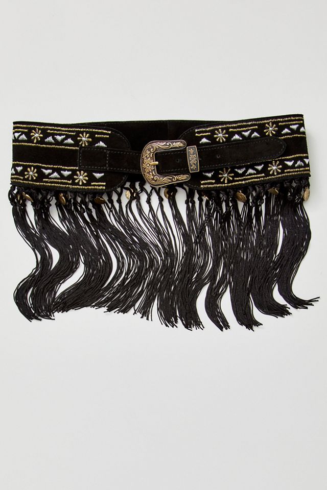 Embellished belt tassel belt freepeople belt Saltwater Fringe Belt – J10 Design main image 4