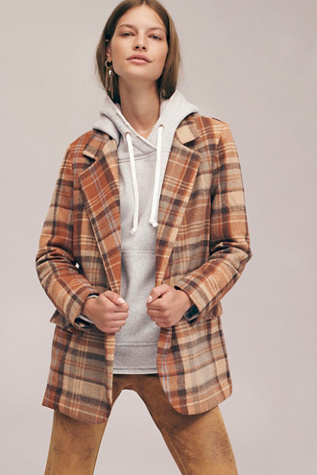 blazer in tartan