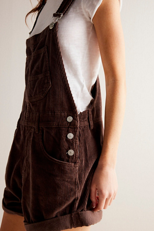 Женские комбинезоны We The Free Ziggy Cord Shortalls, цвет: Barnwood — фото 4