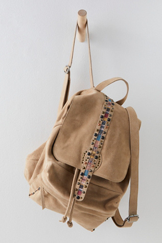 Free People Camilla Light Tan Suede Backpack Cambridge Convertible Backpack | Free People main image 3