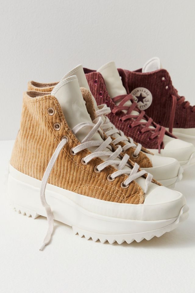 Baskets compens es en velours Run Star Hike Free People FR