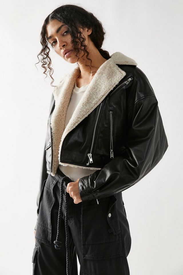 Dylan faux 2025 shearling jacket