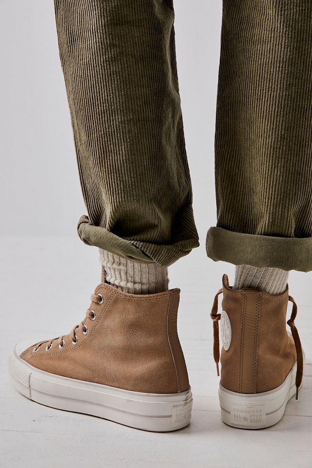 cozy club platform chuck taylor all star brown