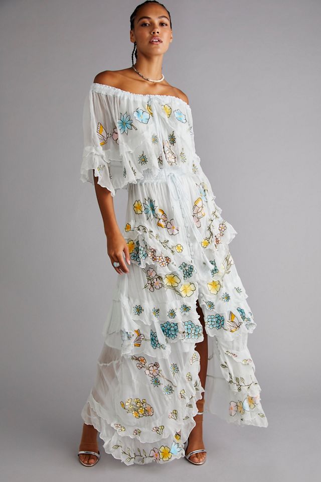 Fillyboo Sweet Pea Tambourine Maxi Dress Free People