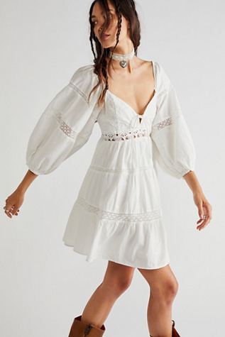 formal white dress mini Lucy White Long Sleeve Mini Dress - US 16