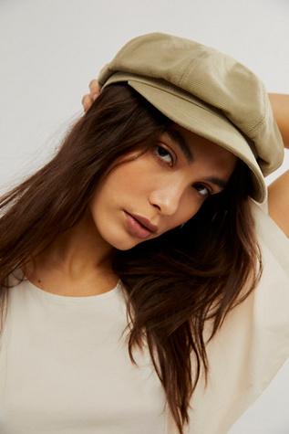 Bowery Slouchy Lieutenant Hat by FP Collection at Free People in Harbor Green