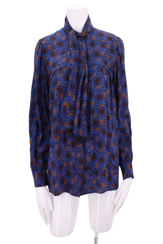 Loewe 1970's Vintage Silk Blouse