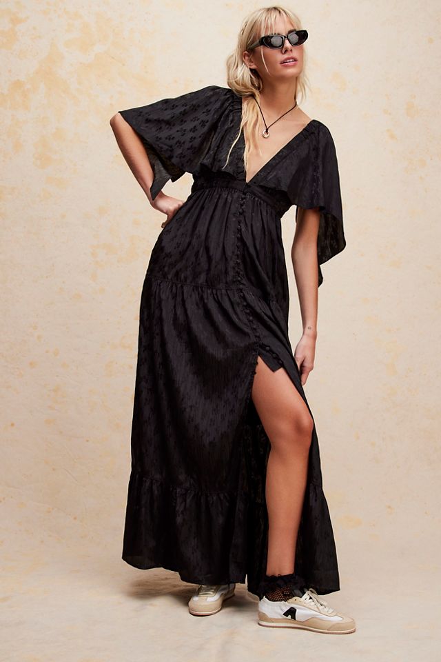 Free people outlet black maxi