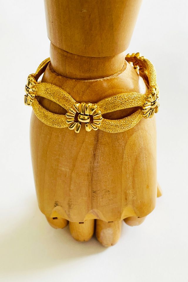 Trifari m gold on sale bracelet