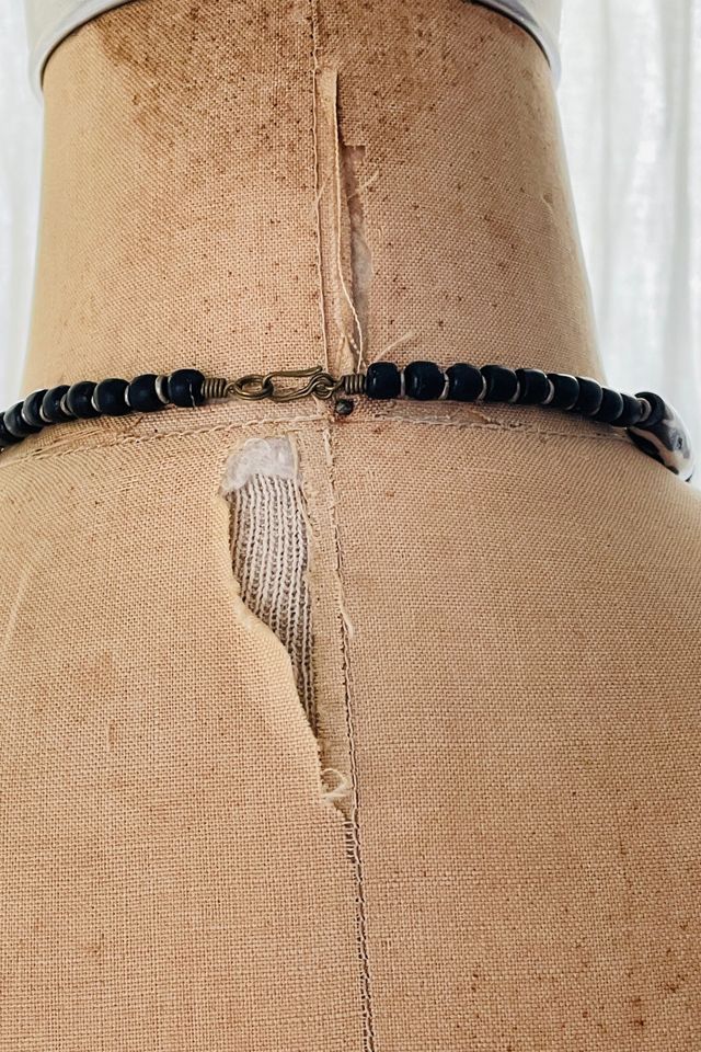 Vintage 1980's Chunky Graphic Bead Necklace Selected by FernMercantile #3