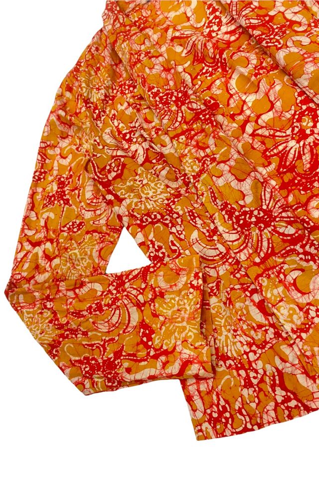 1970s Vintage Sunrise Batik Open Front Top Selected by BusyLady Baca & The Goods #1