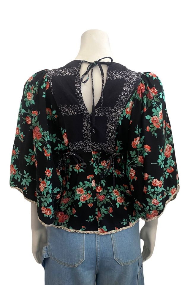 1970s Vintage Floral Prairie Top Selected by BusyLady Baca & The Goods #3