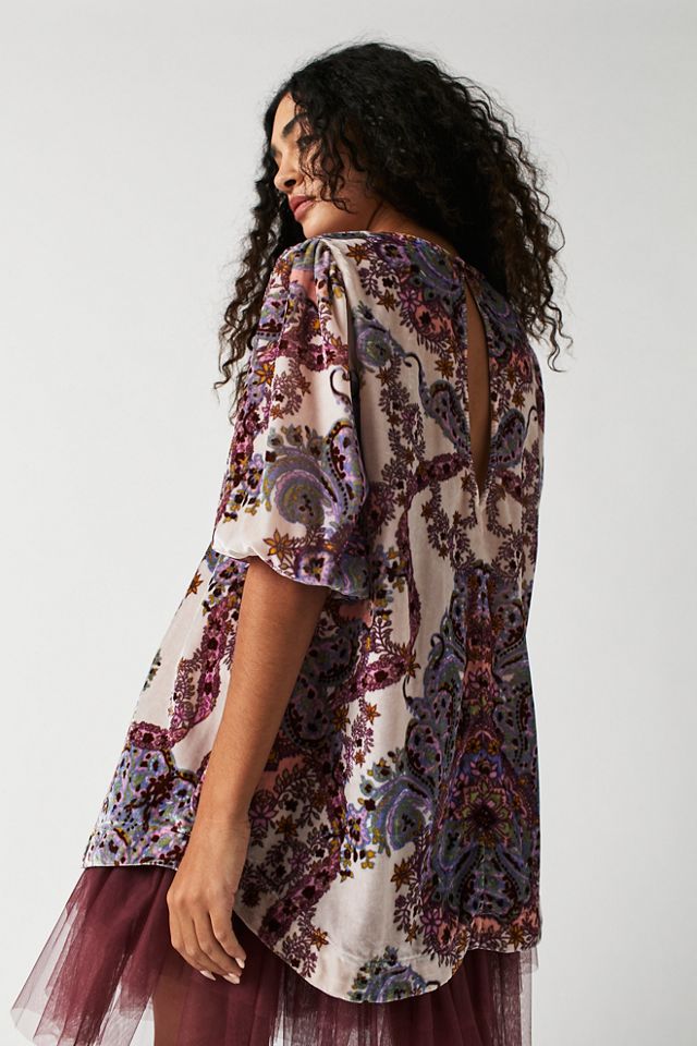 Maye Printed Velvet Tunic #1