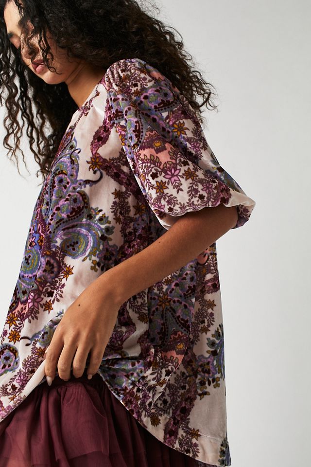 Maye Printed Velvet Tunic #3