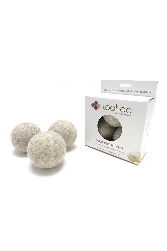 LooHoo Wool Dryer Balls - 3-Pack