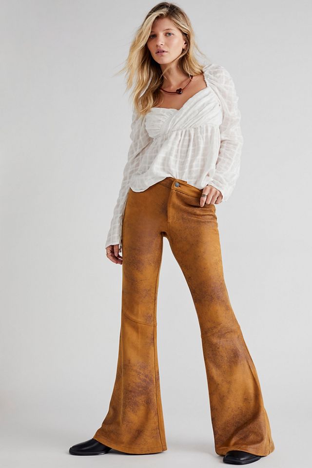 On And On Low-Rise Vegan Flare Pants
