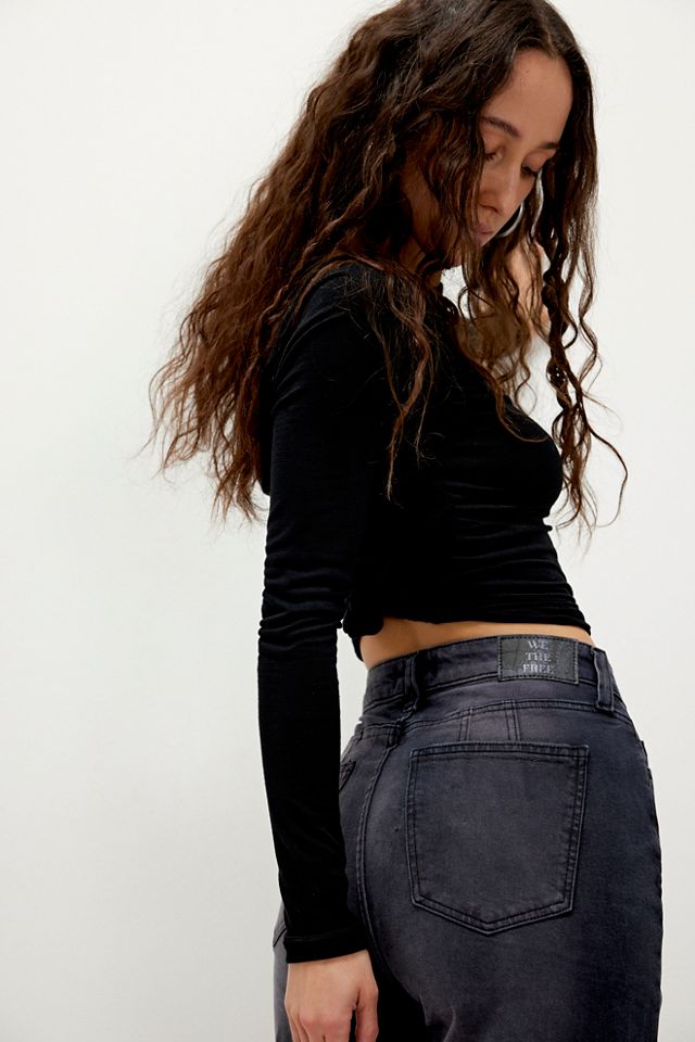 CRVY Vintage High-Rise Flare Jeans #7