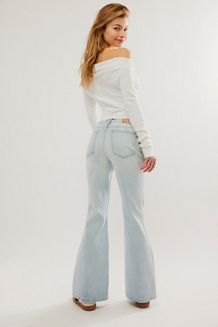 CRVY Vintage High-Rise Flare Jeans by We The Free at Free People in Wake Up Call, Size: 33