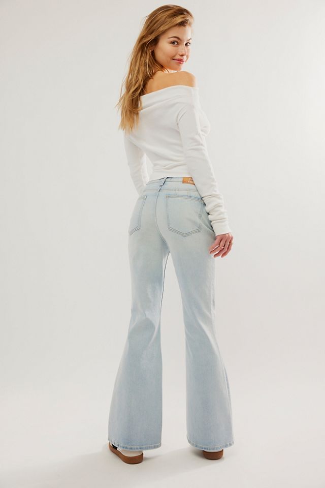 CRVY Vintage High-Rise Flare Jeans | Free People